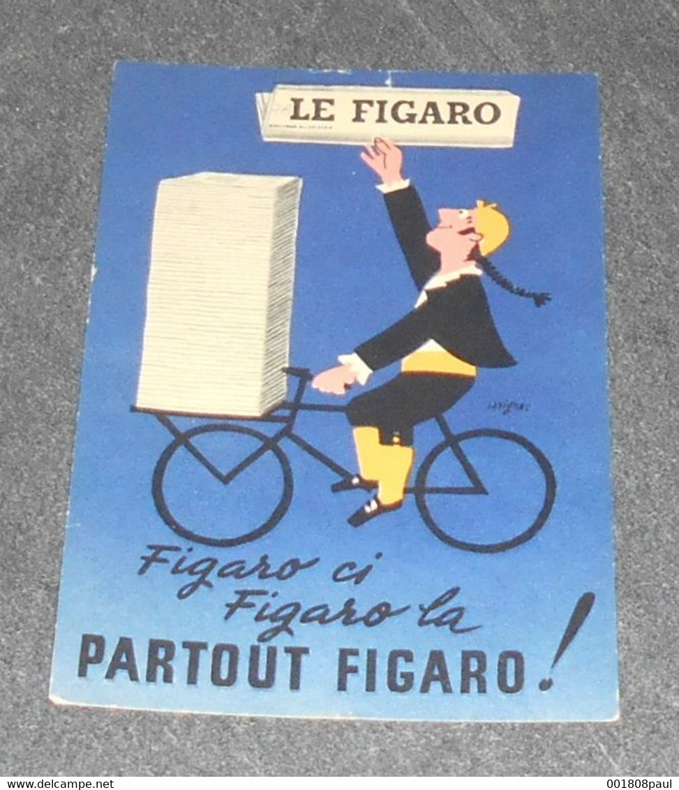 Le Figaro :: Illustrateurs Savignac ::::: Publicité Journal  :: Voir état  ------------- Alb 2 - Savignac