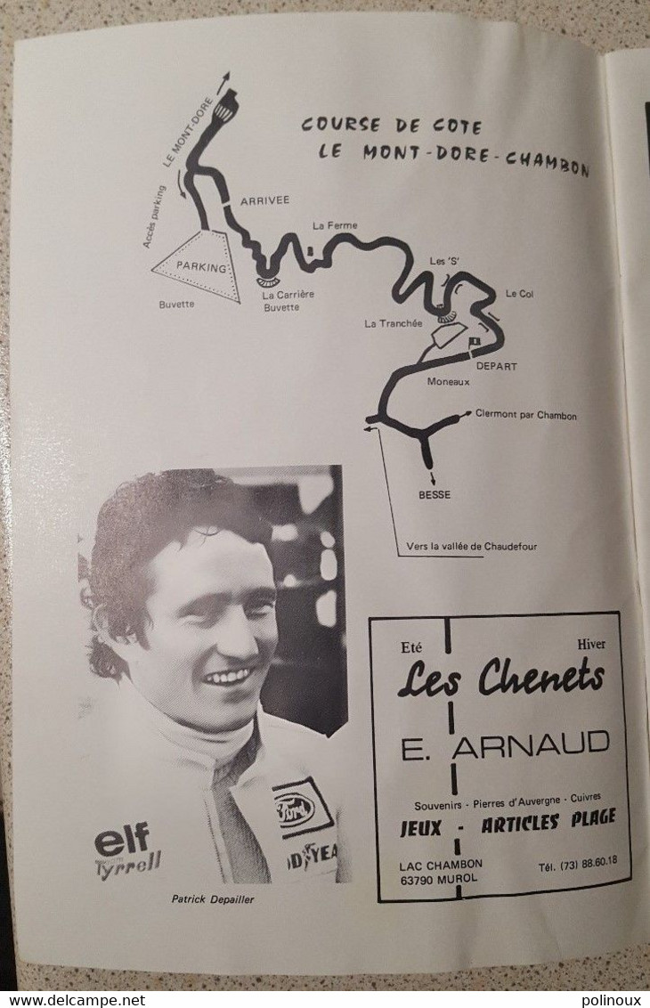 Programme Course De Côte 1978 Facom Motobecane - Programmi