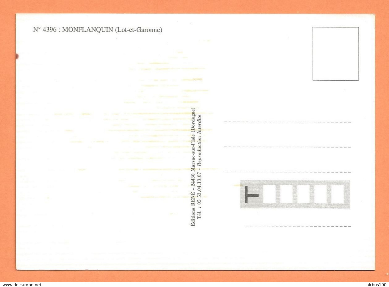 47 - LOT ET GARONNE - MONTFLANQUIN MULTIVUES - LA BASTIDE FONDÉE 1252 - ÉDITIONS RENÉ N° 9087 - Monflanquin