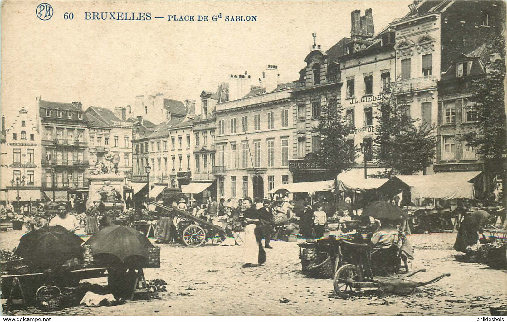 BELGIQUE  BRUXELLES Place De Grand Sablon - Marktpleinen, Pleinen