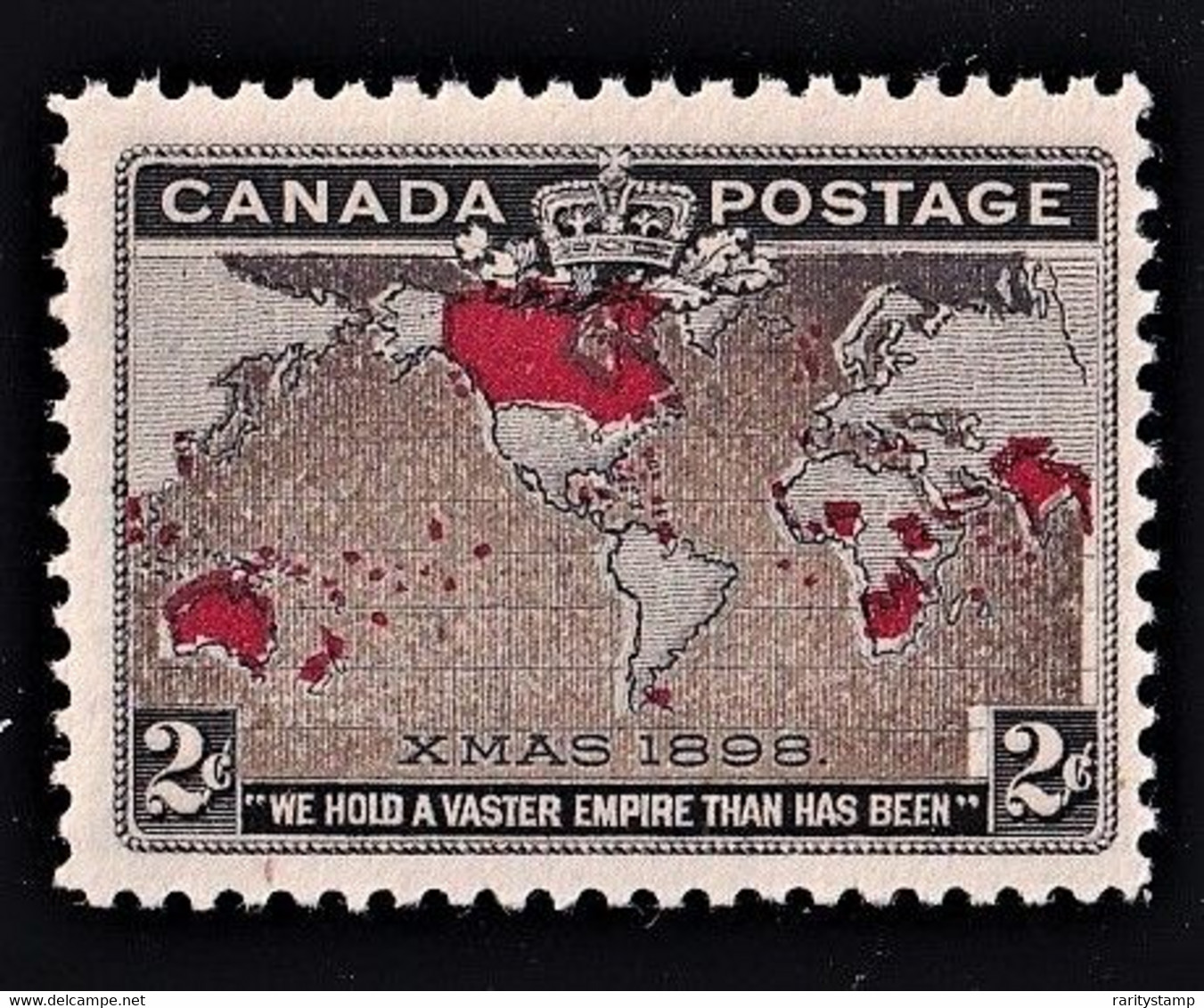 CANADA 1898  2C XMAS MNH/UM FRESH VERY FINE SCOTT#86  SUPERB STAMP CV $180 - Andere & Zonder Classificatie