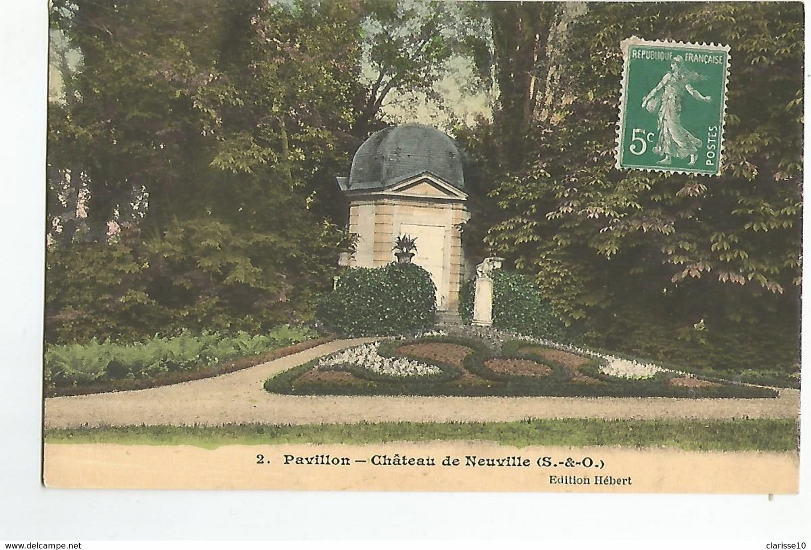 95 Pavillon Chateau De Neuville Sur Oise Colorisée - Neuville-sur-Oise