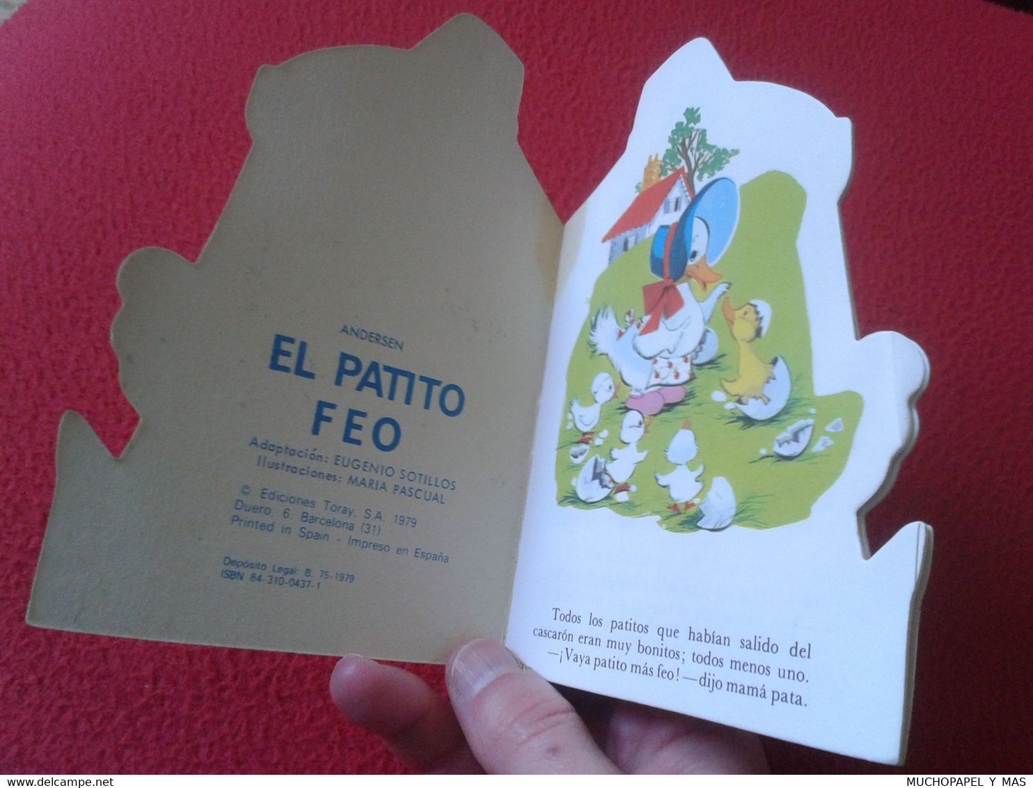 ANTIGUO CUENTO TROQUELADO EL PATITO FEO CHRISTIAN ANDERSEN 1979 EDICIONES TORAY, TALE, MINICLÁSICOS. THE UGLY DUCKLING.. - Children's
