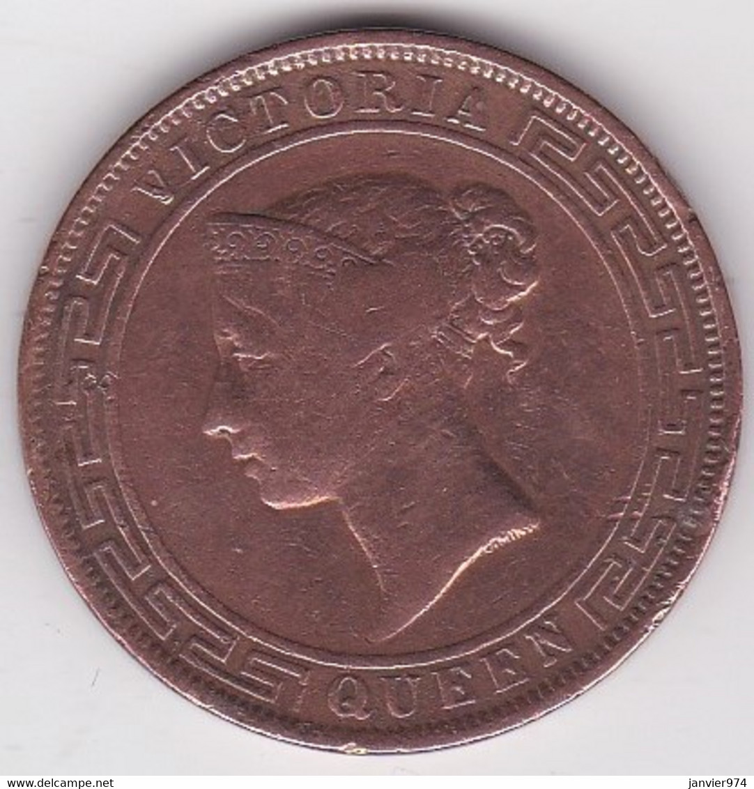 Ceylon. 5 Cents 1870. Victoria. Copper. KM# 93 - Sri Lanka