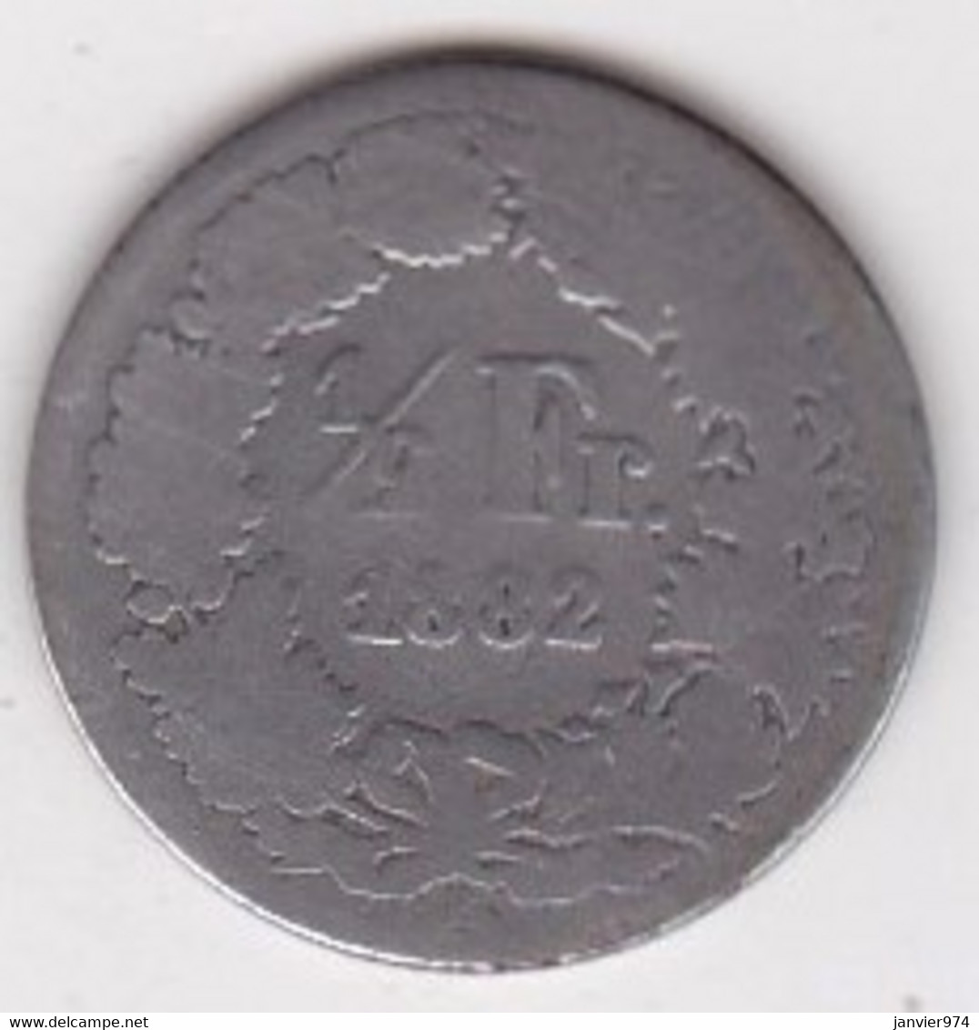 SUISSE. 1/2 Franc 1882 B, En Argent - 1/2 Franken