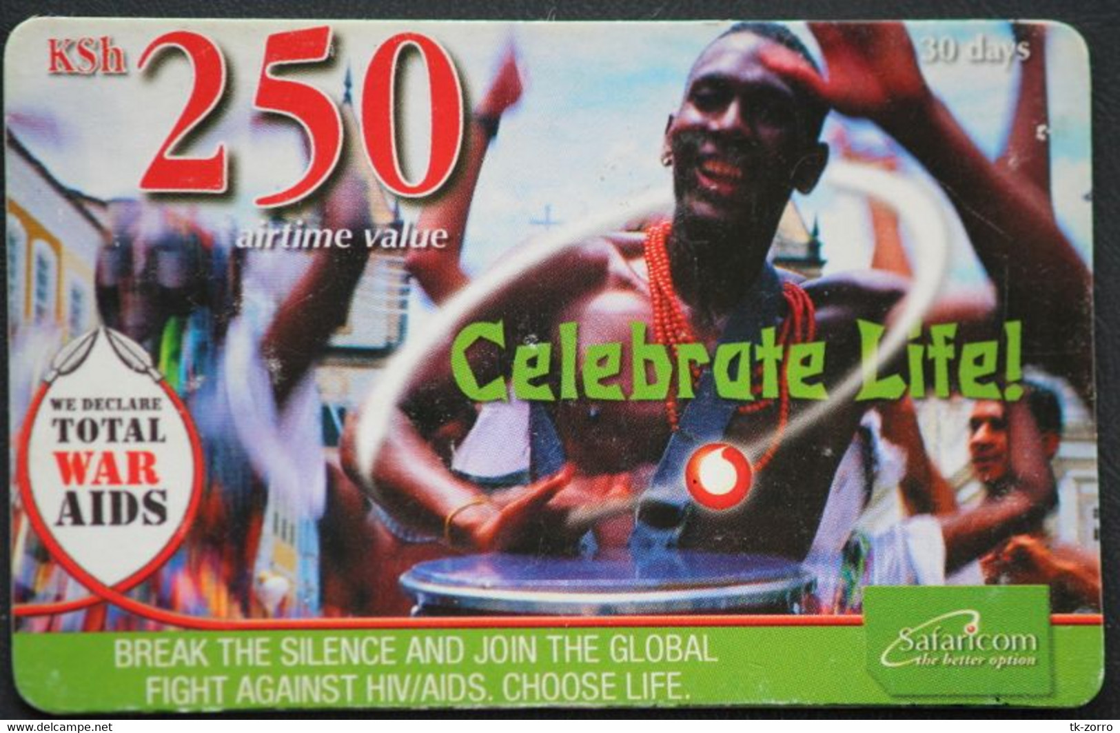 Telephonecard Kenya Celebrate Life,  250 Kshs Used Expiring Date 2006/03/31 In Fine Condition - Kenya