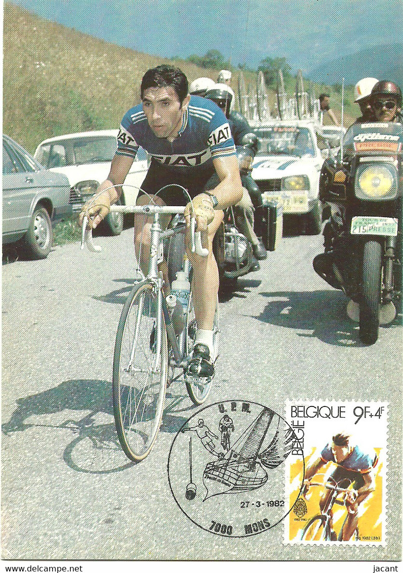 Carte Maximum - Belgique Eddy Merckx - Ciclismo Cycling Bicycling Cyclisme Bicicleta Bicycle Bike Vélo Cycliste - 1981-1990