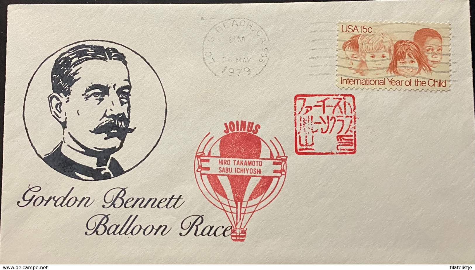 Ballon-Ostermann Gordon Bennet Race 1979 - Schmuck-FDC