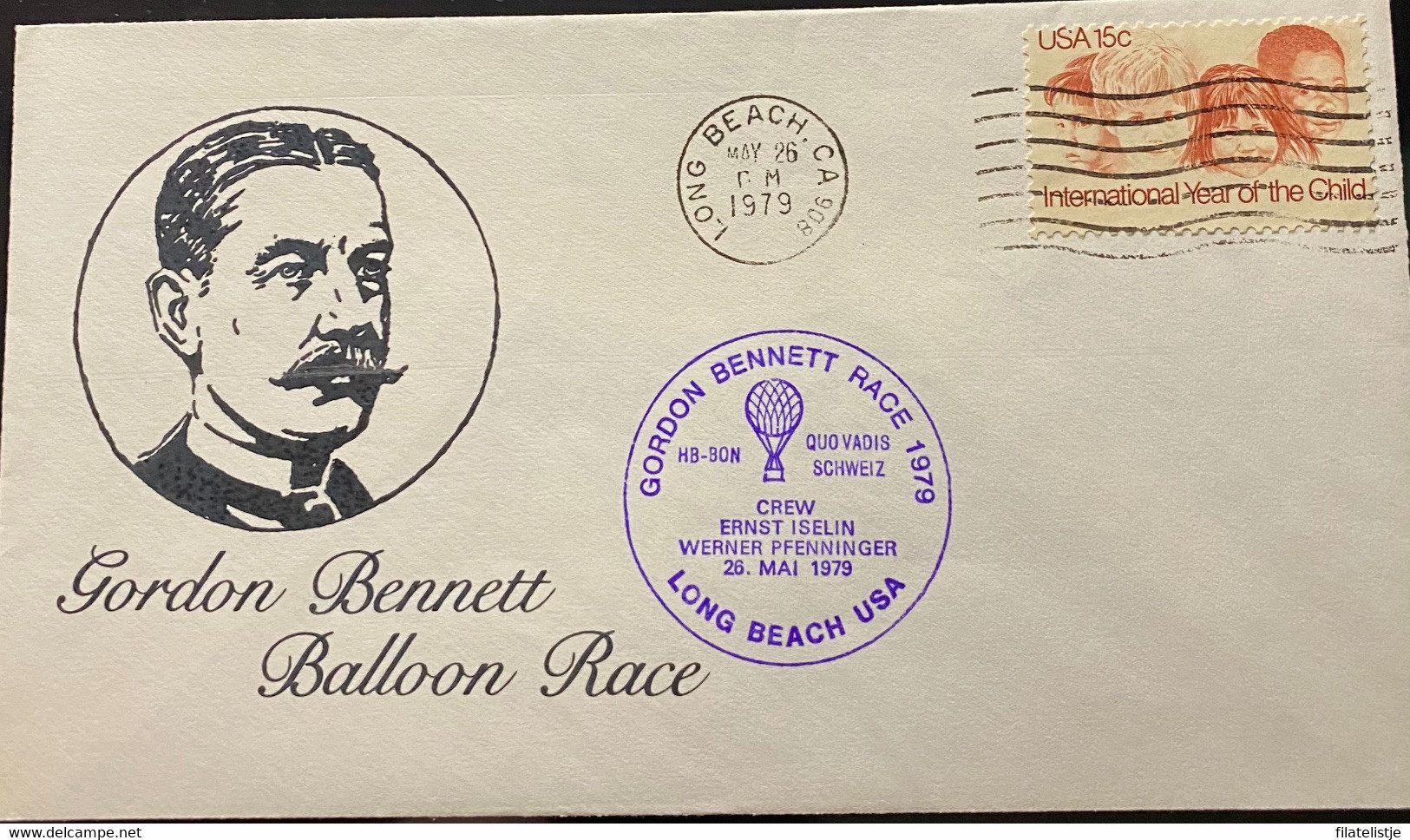 Ballon-Ostermann Gordon Bennet Race 1979 - FDC