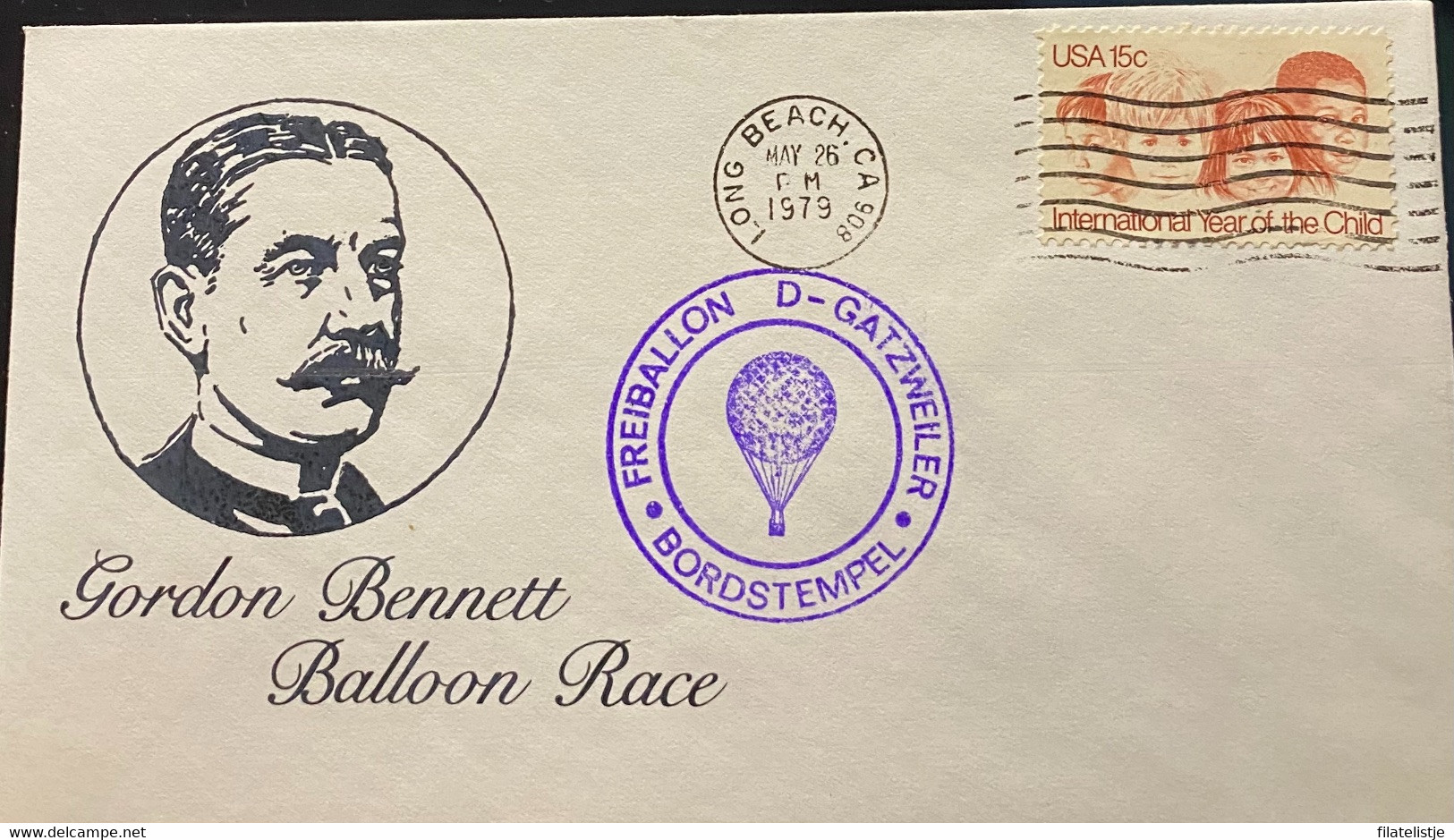 Ballon-Ostermann Gordon Bennet Race 1979 - FDC