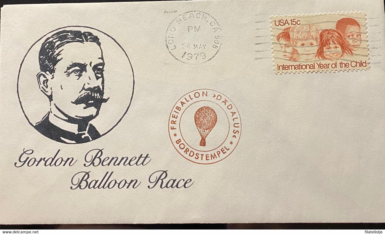 Ballon-Ostermann Gordon Bennet Race 1979 - Schmuck-FDC