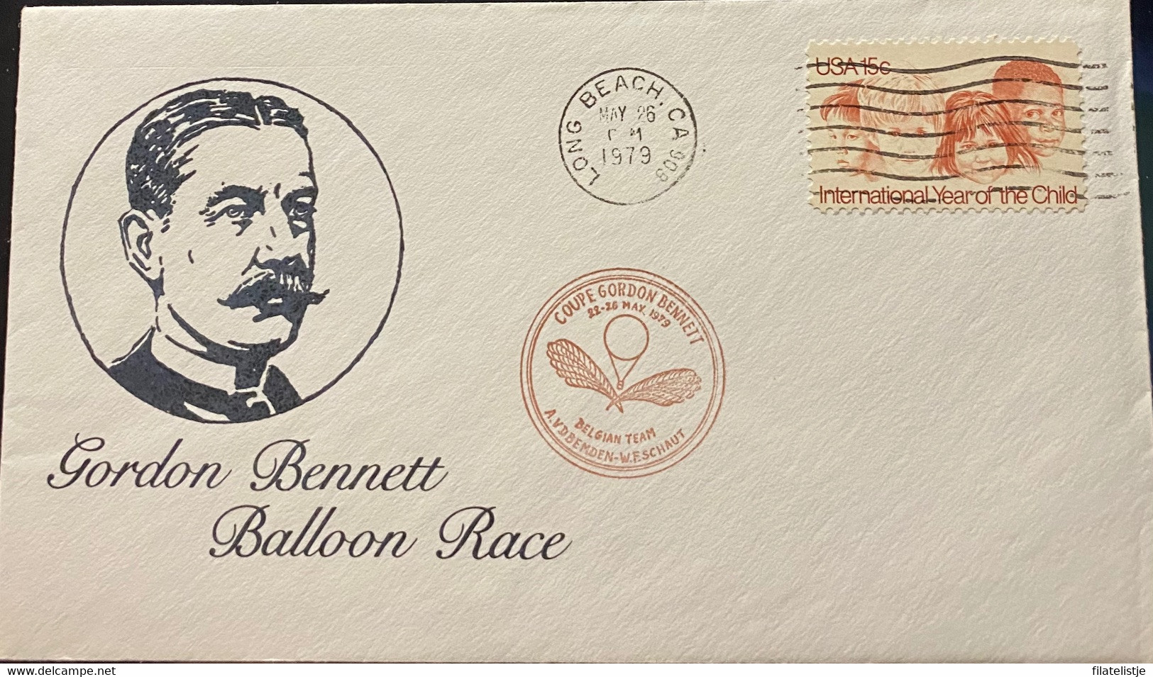 Ballon-Ostermann Gordon Bennet Race 1979 - Schmuck-FDC