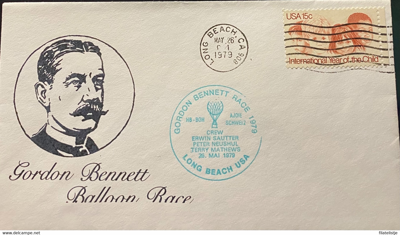 Ballon-Ostermann Gordon Bennet Race 1979 - FDC