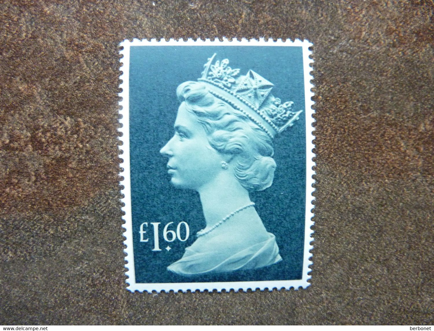 1977  QUEEN ELISABETH II  1.60£  Drab And Deep Greenish Blue   SG = 1026f  ** MNH - Non Classificati