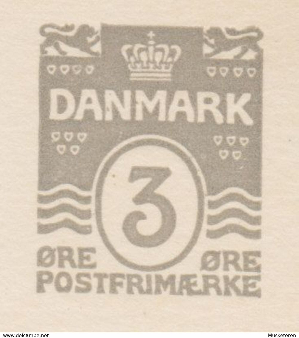 Denmark Postal Stionery Ganzsache Entier 3 Øre Wellenlinien M. Hertzen ERROR Variety 'Coloured Dots 'N' & 'M' In DENMARK - Variedades Y Curiosidades