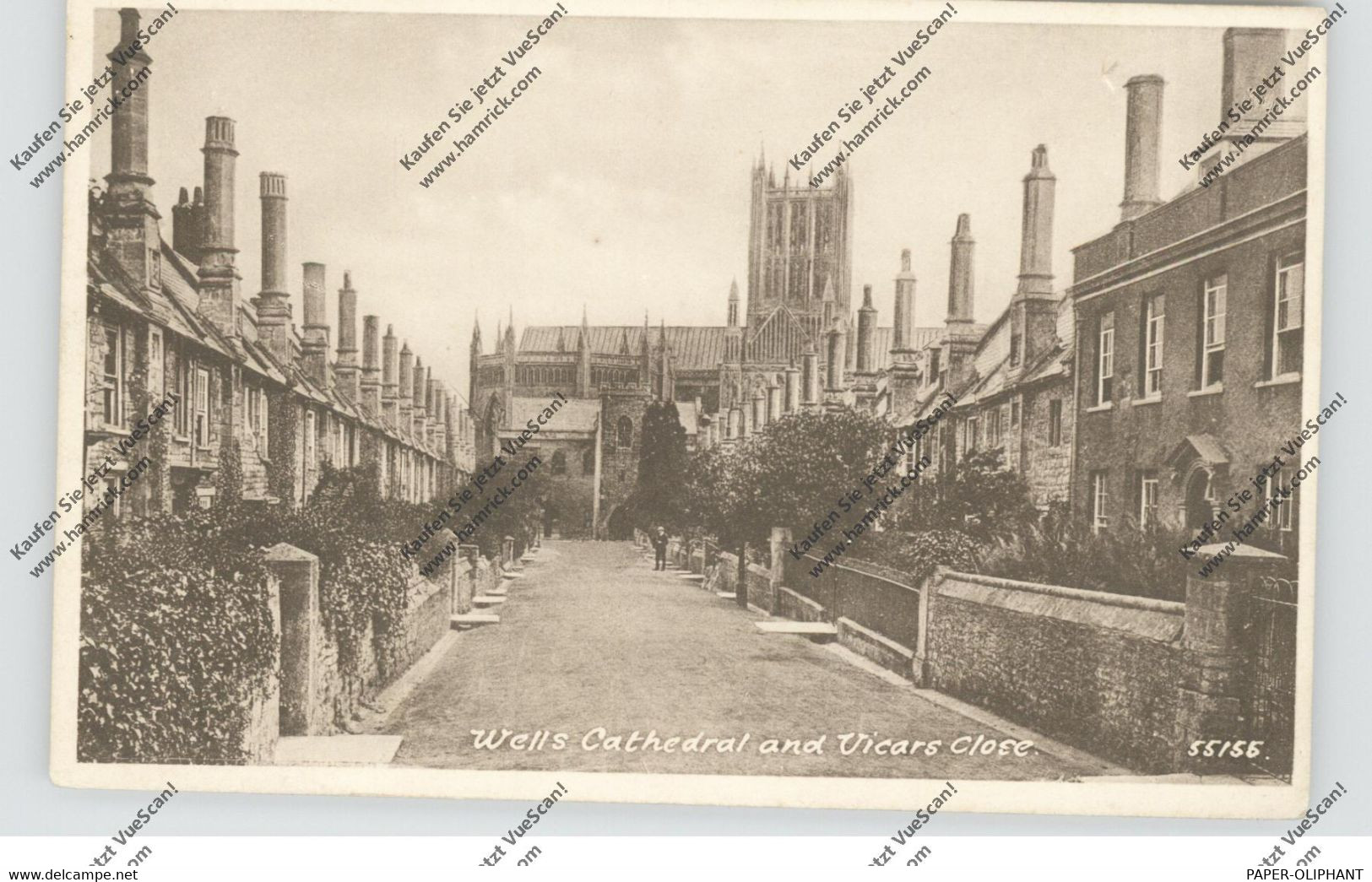UK - SOMERSET - WELLS, Vicars Close, Cathedral, Frith & Co. - Wells