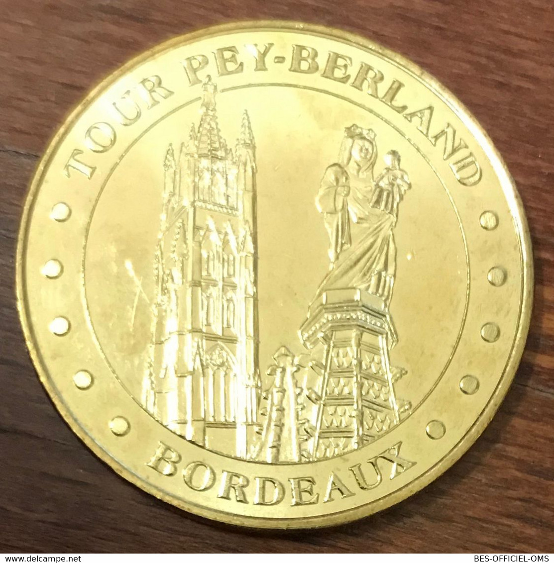 33 BORDEAUX TOUR PEY-BERLAND MDP 2015 MÉDAILLE SOUVENIR MONNAIE DE PARIS JETON TOURISTIQUE MEDALS COINS TOKENS - 2015