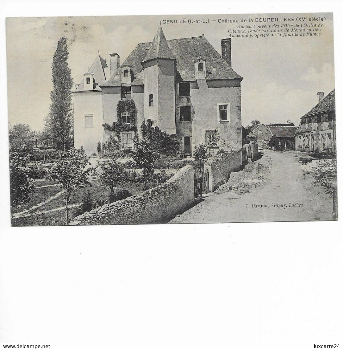 GENILLE. CHATEAU DE LA BOURDILLERE. - Genillé