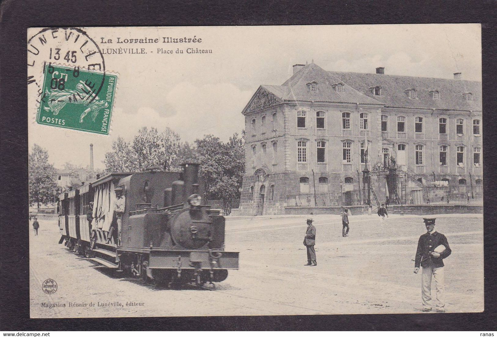 CPA [54] Meurthe Et Moselle > Luneville Train Gare Tramway Chemin De Fer Circulé - Luneville