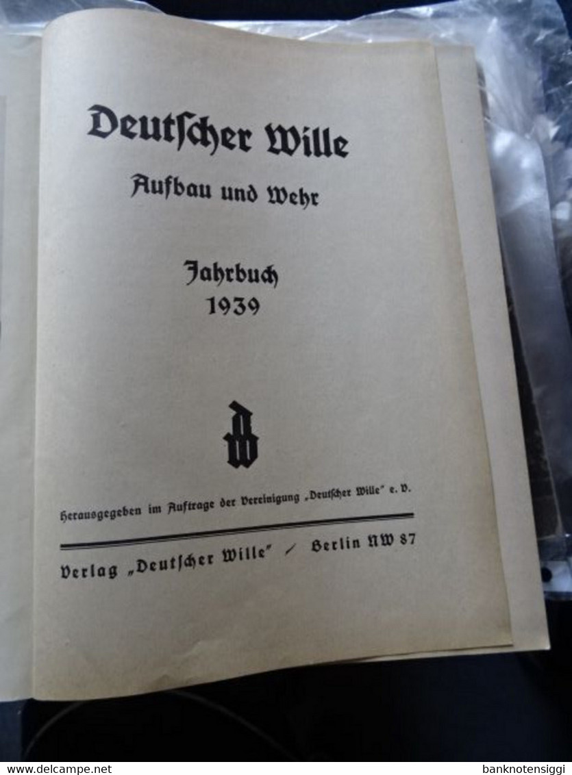 Aufbau Und Wehr"Deutsche Wille" Jahrbuch 1939 - Alemán