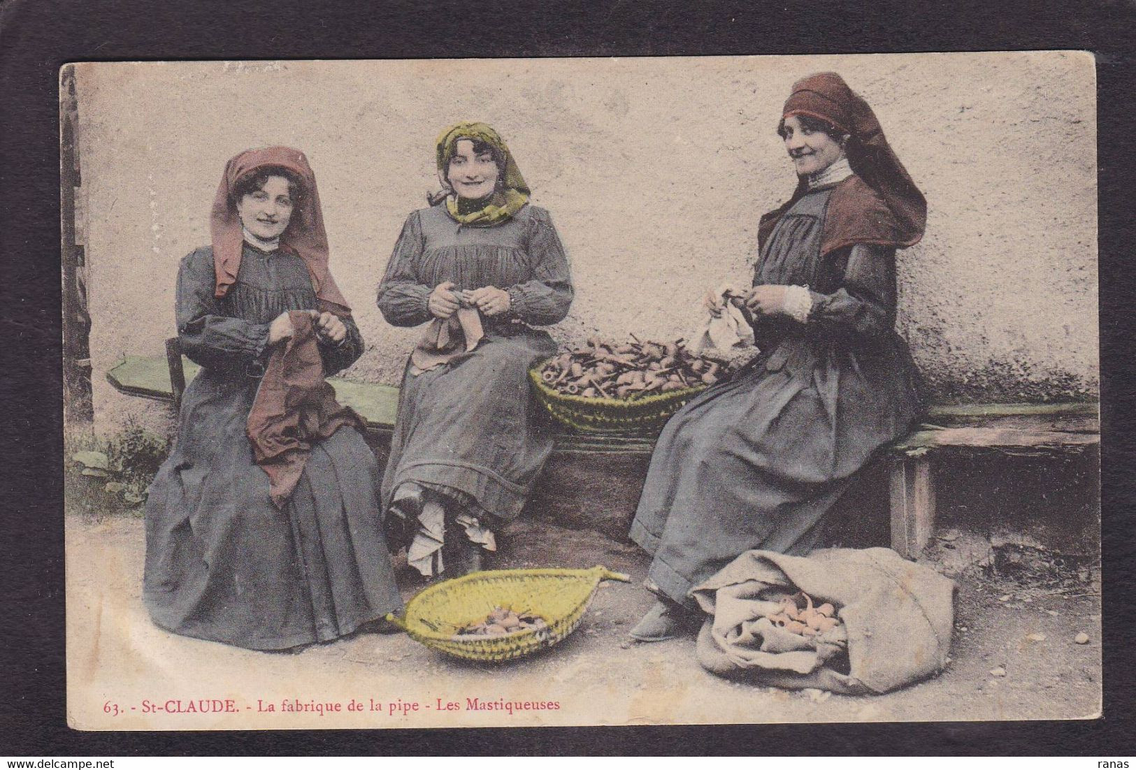 CPA [39] Jura > Saint Claude Métier Femme Women Les Mastiqueuses Circulé - Saint Claude