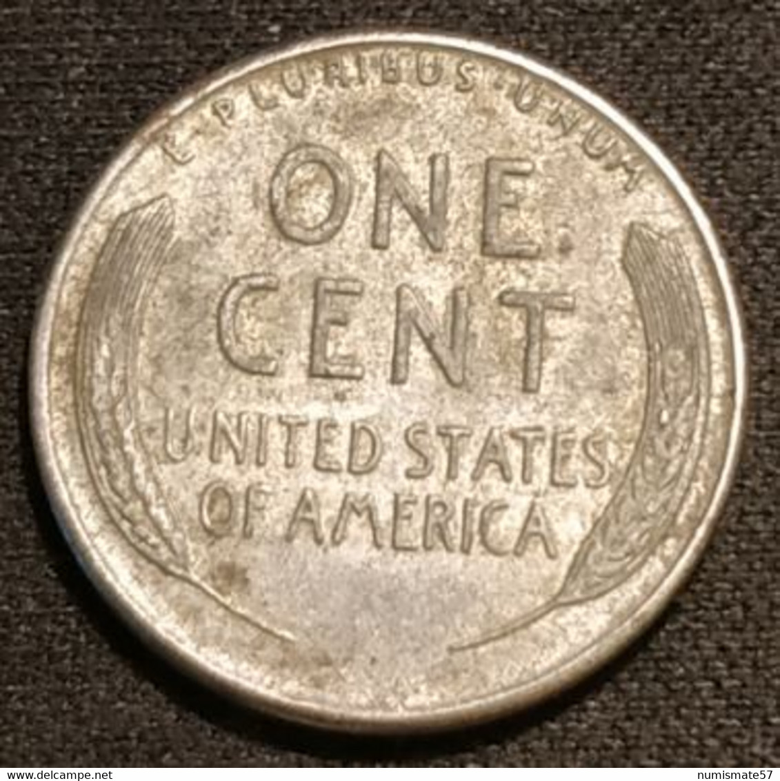 USA - ETATS-UNIS - 1 ONE CENT 1943 - Zinc - Steel Penny - KM 132a - 1909-1958: Lincoln, Wheat Ears Reverse