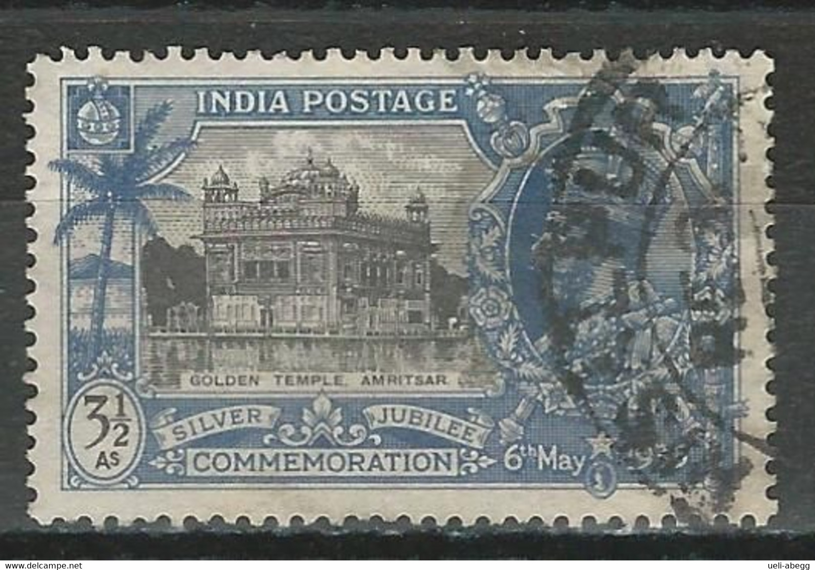 India SG 245a, Mi 143 O Used - 1911-35 King George V