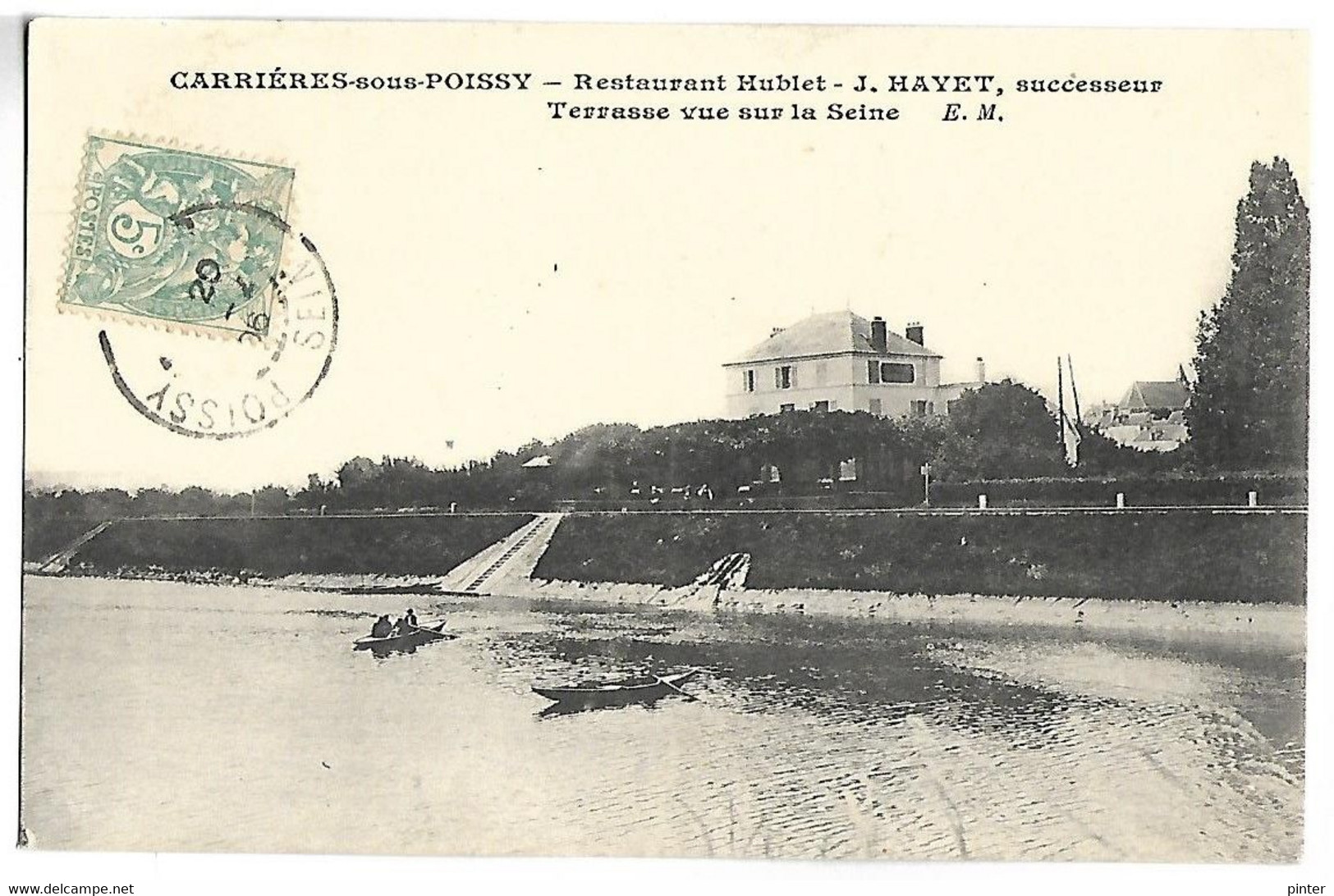 CARRIERES SOUS POISSY - Restaurant Hublet - Terrasse Vue Sur La Seine - Carrieres Sous Poissy