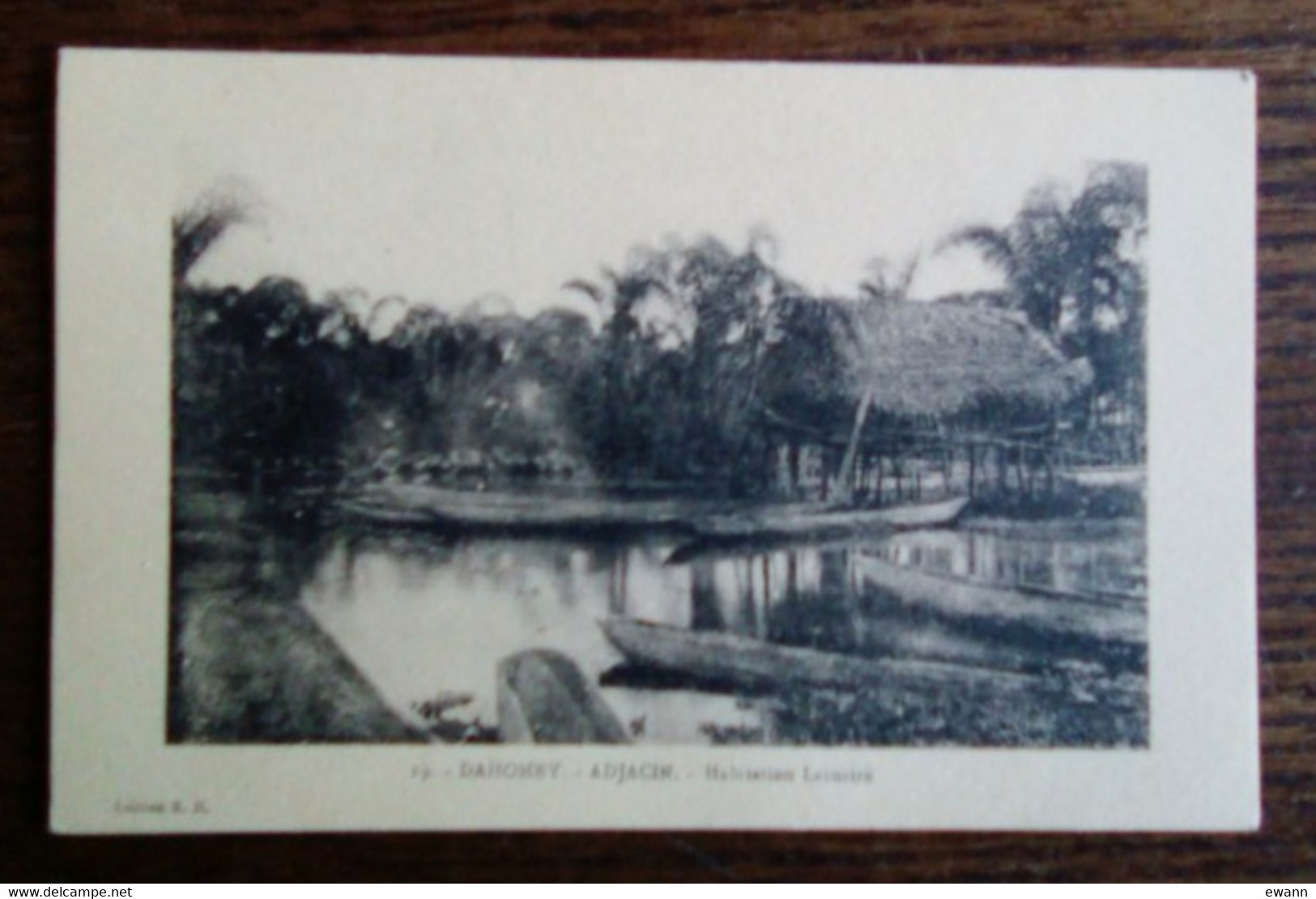 Dahomey - Carte Postale Ancienne -  Adjacin - Habitation Lacustre - Dahomey