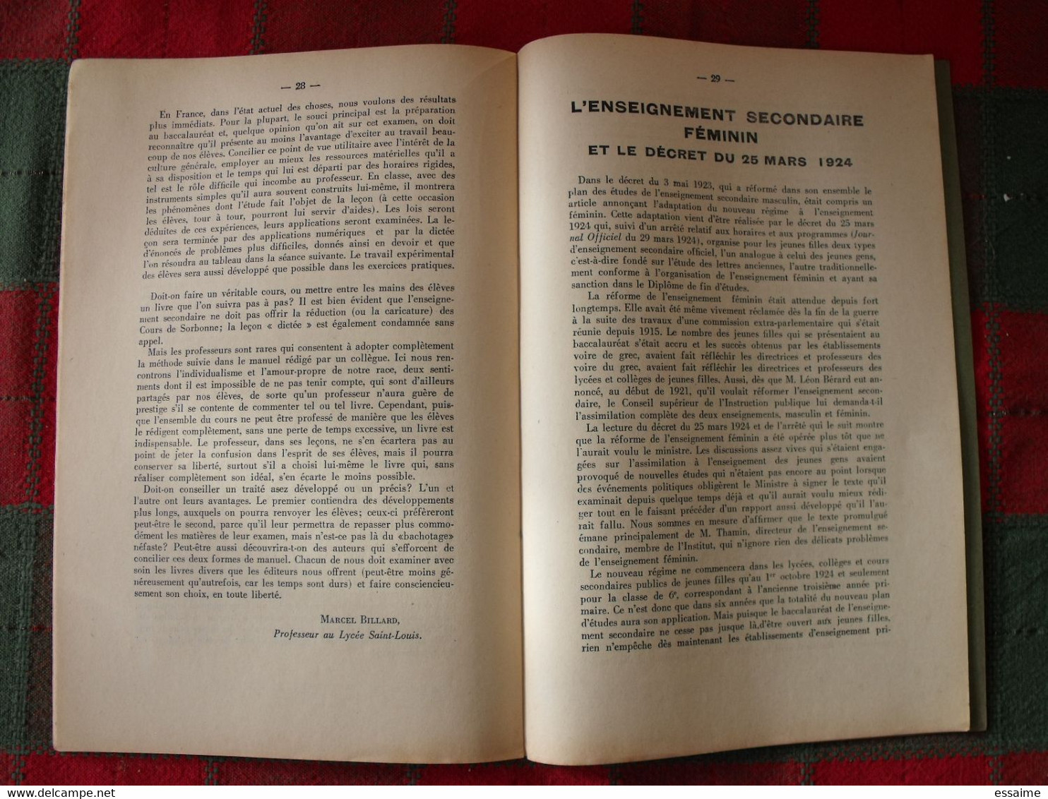 10 N° De "Les Humanités"; Revue D'enseignement Secondaire Et D'éducation. Hatier 1924-1925 - 18 Ans Et Plus