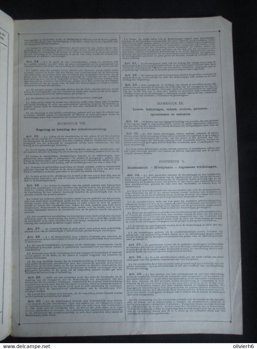 VP ASSURANCE 15/11/1920 (V2030) BOB Mutuelle Belge Contre L'Iincendie (2 Vues) Belgische Onderlinge Brandverzekering - Bank En Verzekering