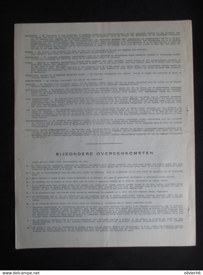 VP ASSURANCE 01/11/1955 (V2030) GENERAL Accident Fire & Life ASSURANCE CORPORATION (2 Vues) ANTWERPEN Meir 14 - Banque & Assurance