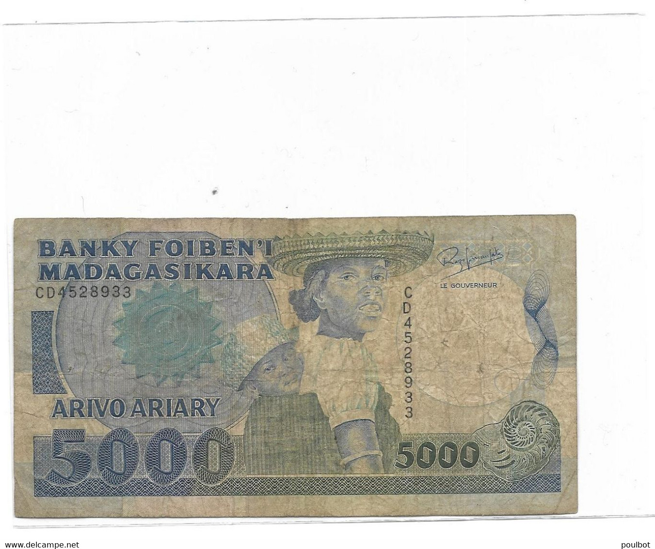 MADAGASCAR Billet 5000 Ariary - Madagascar