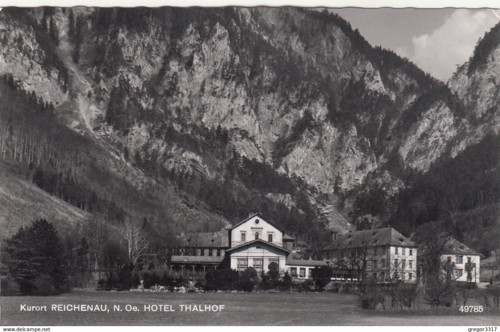 937) REICHENAU - NÖ - Hotel THALHOF - Tolle Alte DETAIL AK - Raxgebiet