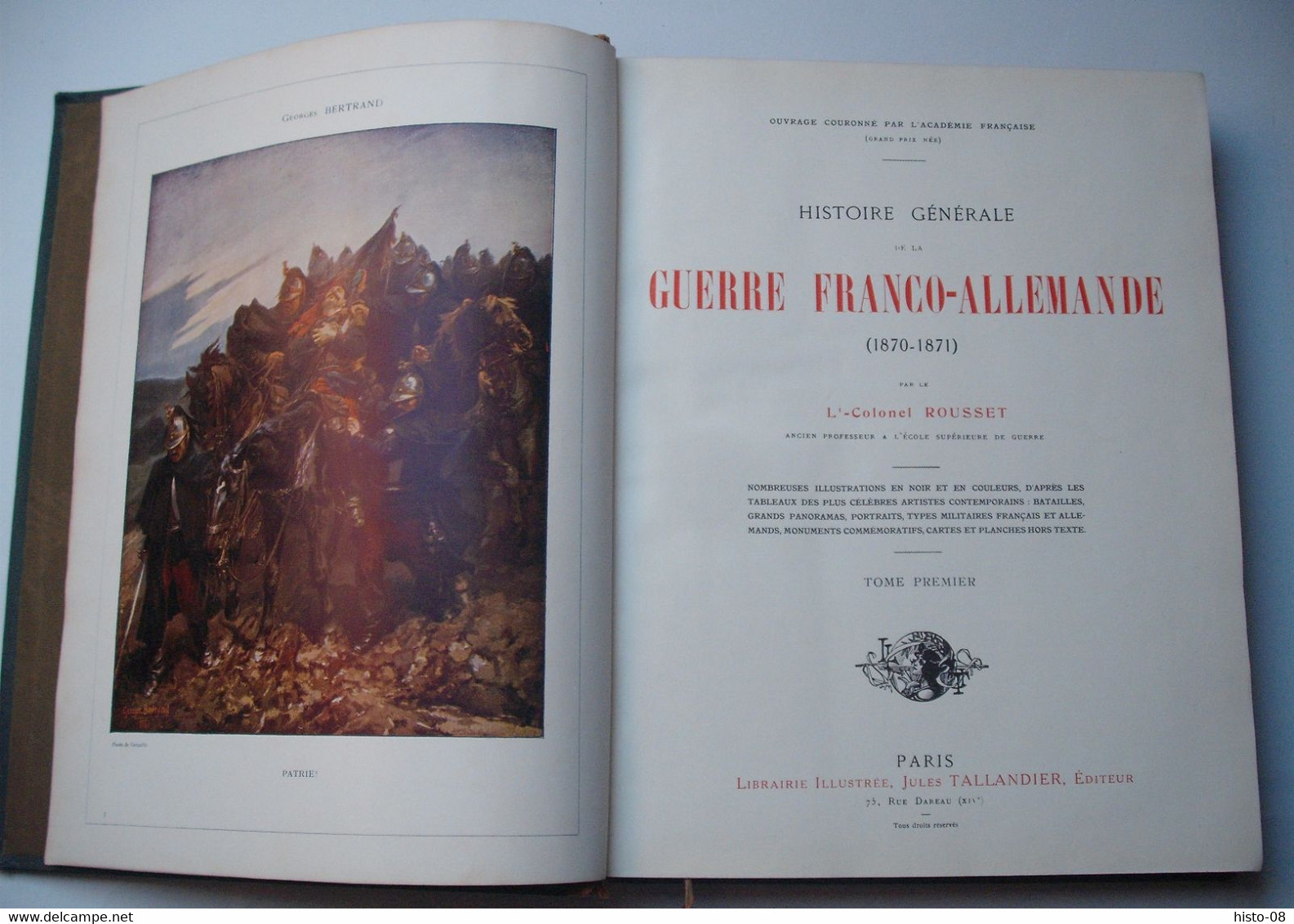 GUERRE 1870-1871 : GUERRE FRANCO-ALLEMANDE :   . TOME PREMIER .. - 1801-1900