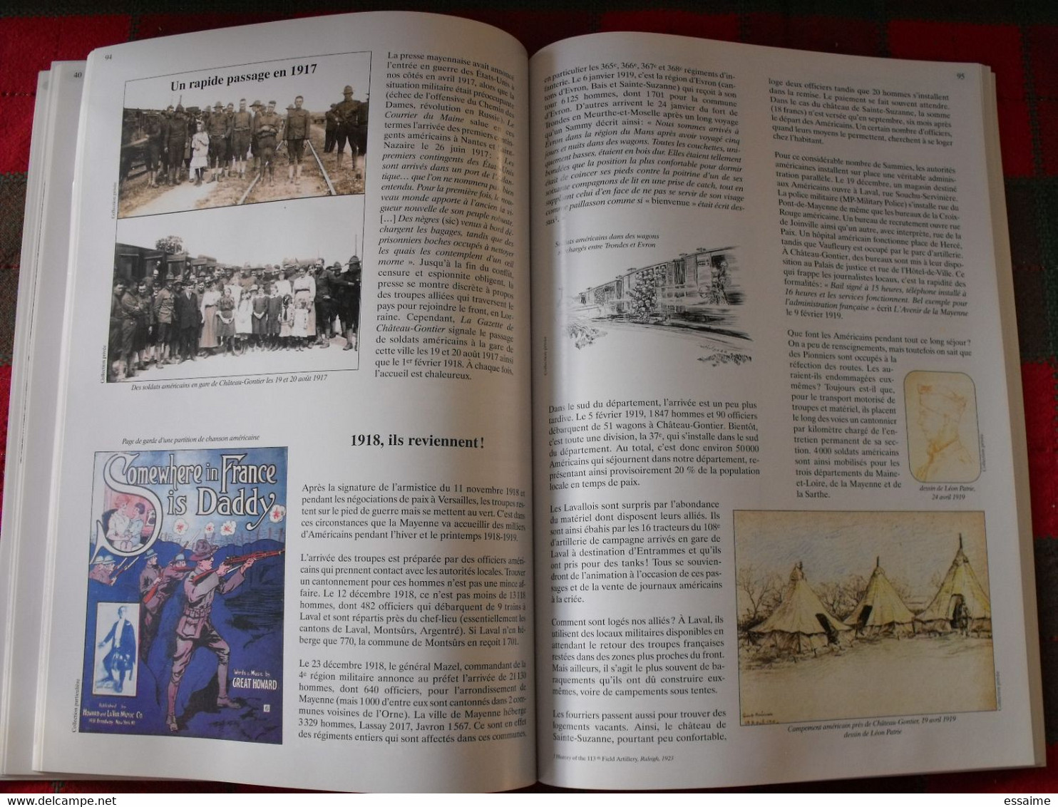 Loin du front, La Mayenne 1914-1918. l'Oribus 2008. très illustré. guerre blessés réfugiés bagne prisonniers américains