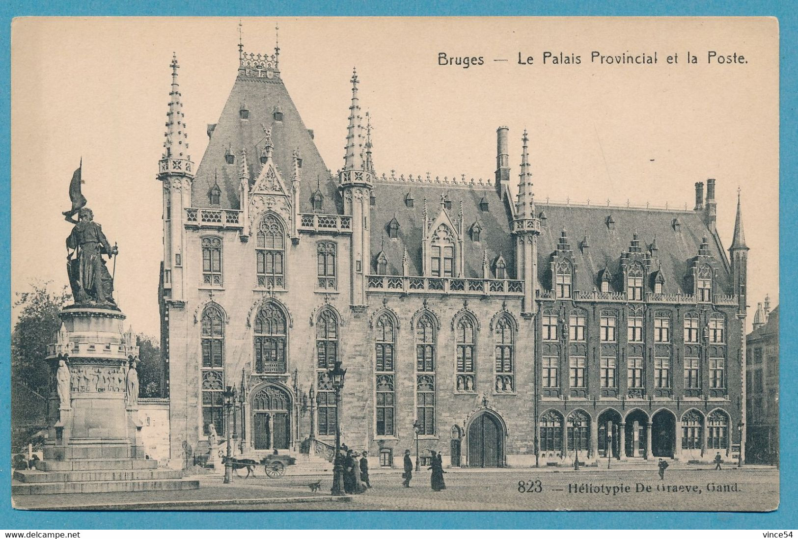 BRUGES - Le Palais Provincial Et La Poste (animation) - Brugge