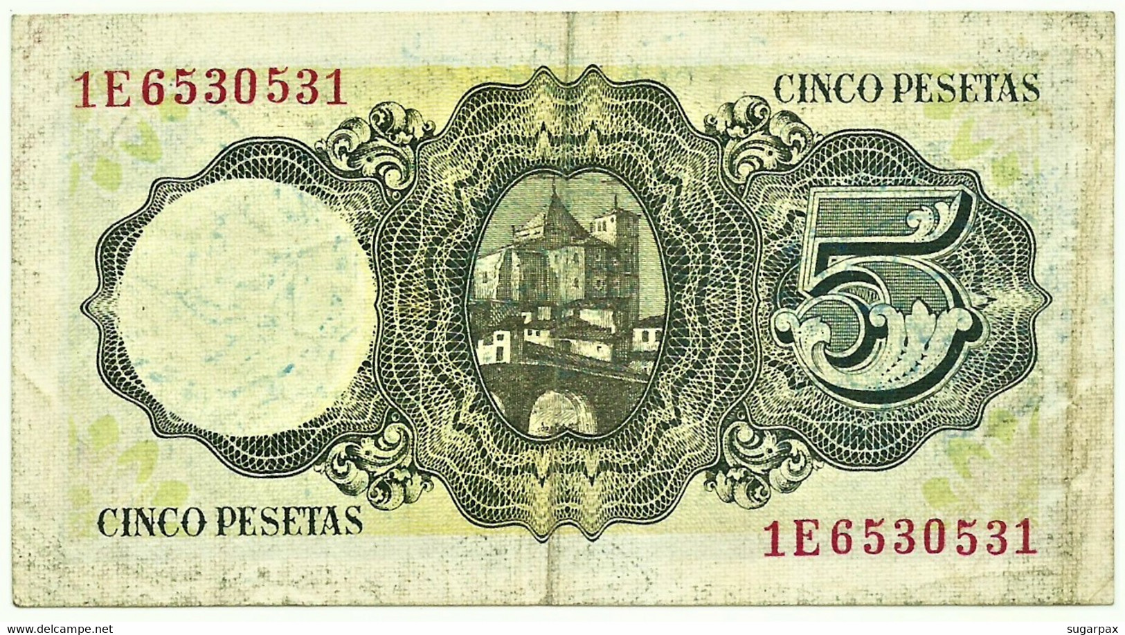 ESPAÑA - 5 Pesetas - 10.08.1951 - Pick 140 - Serie 1E - Jaime Balmes - 5 Peseten