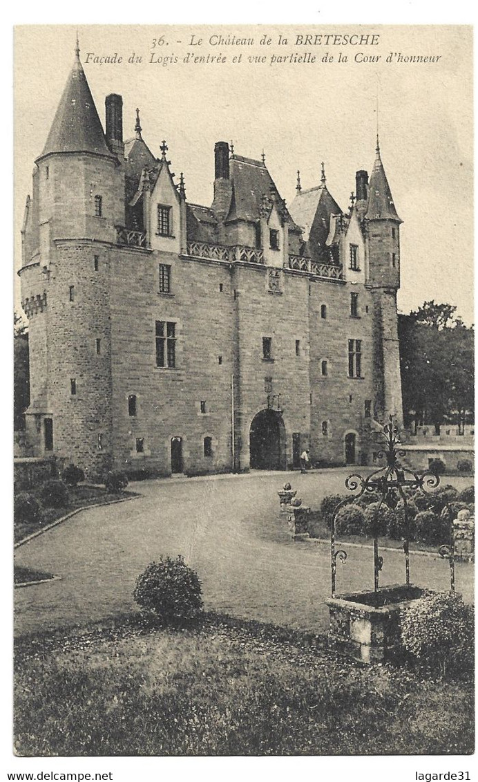 Château De La Brétesche Façade Du Logis D'entrée Et Vue Partielle De La Cour D'honneur - Rare Et Unique Sur Delcampe - Missillac