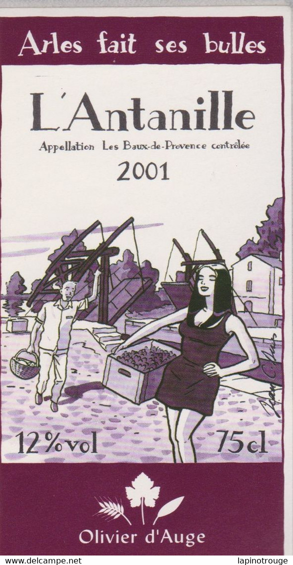 Etiquette Vin DENIS Jean-Claude Festival BD Arles (Luc Leroi Tous à Matha - Arte Della Tavola