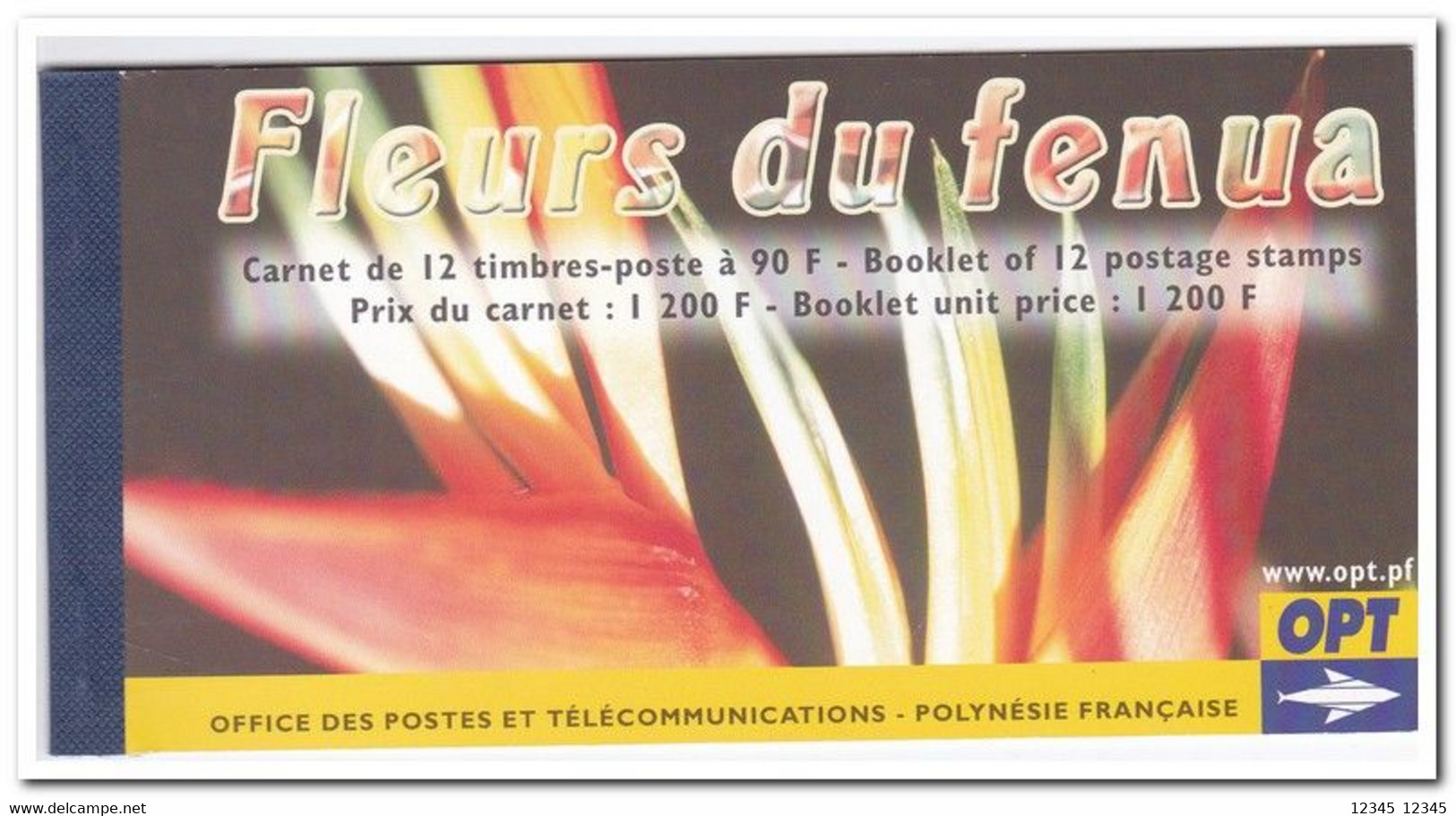 Frans Polynesië 2004, Postfris MNH, Flowers - Postzegelboekjes