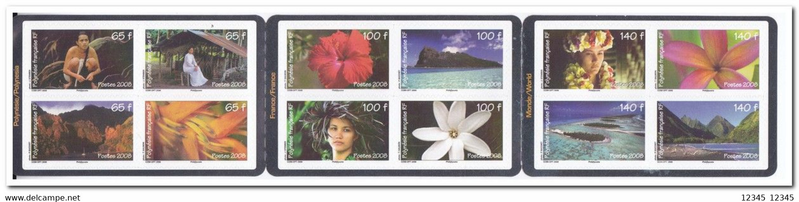 Frans Polynesië 2008, Postfris MNH, Nature, Flowers, Views - Markenheftchen