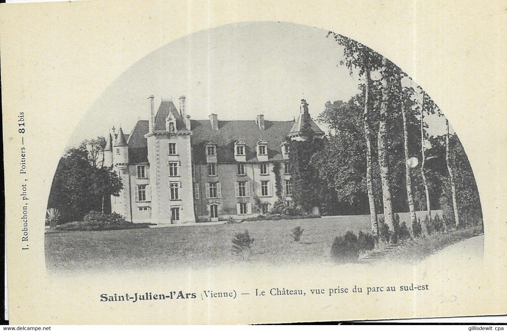 - SAINT JULIEN L'ARS - Le Château,vue Prise Du Parc Au Sud Est - Saint Julien L'Ars