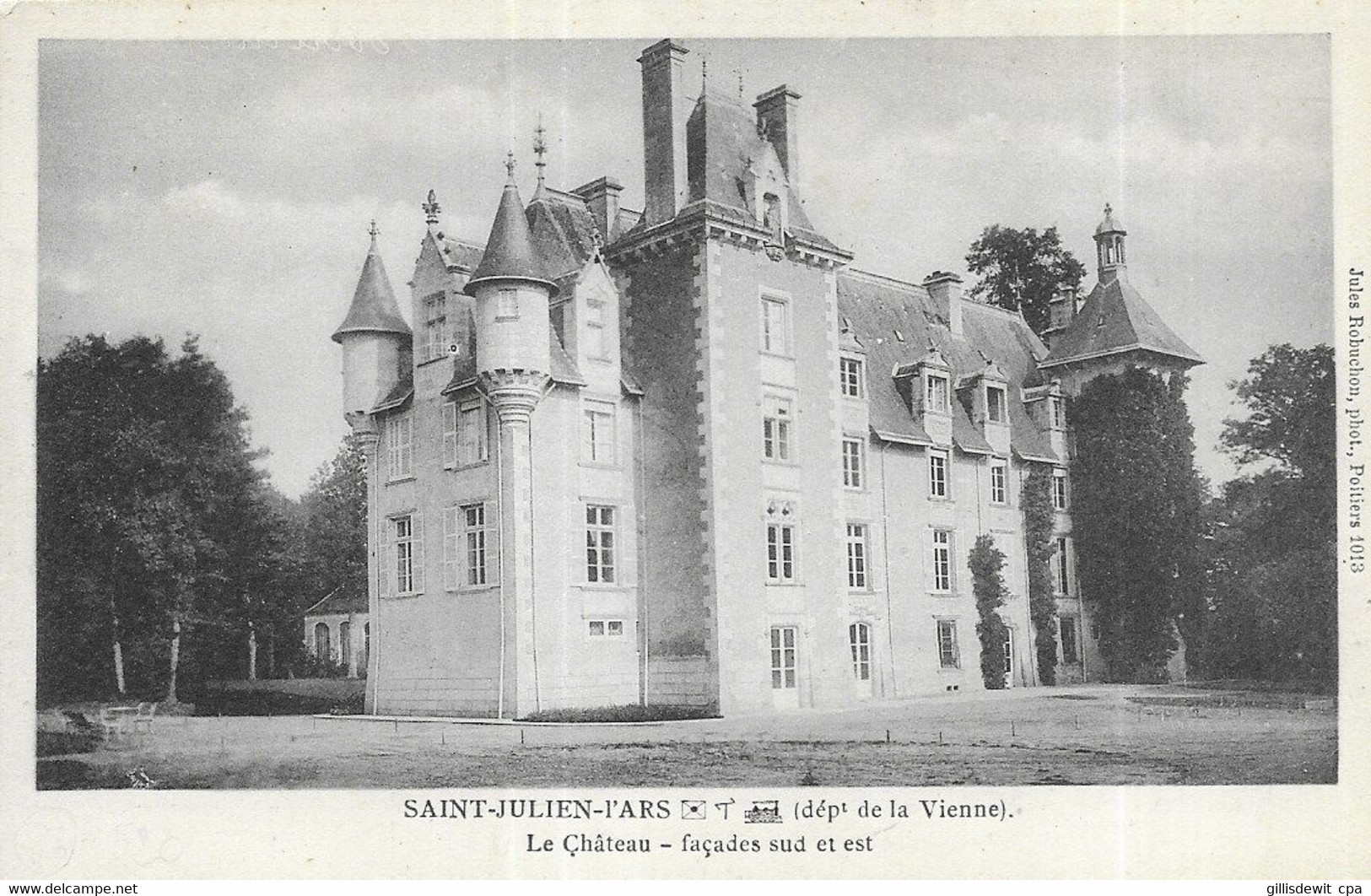 - SAINT JULIEN L'ARS - Le Château - Façades  Sud Et Est - Saint Julien L'Ars