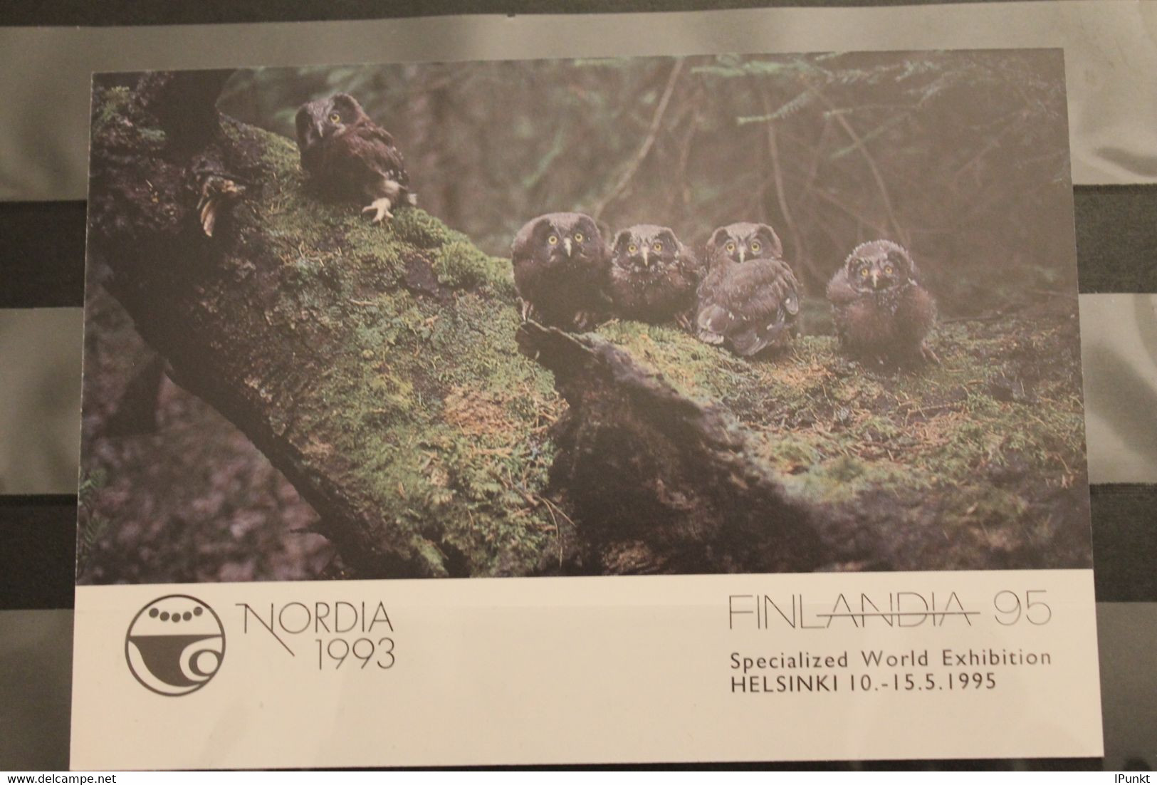 Finnland 1993, Ausstellungskarte NORDIA 1993, Mit Hologramm, Karte 2, Sonderstempel - Hologramme