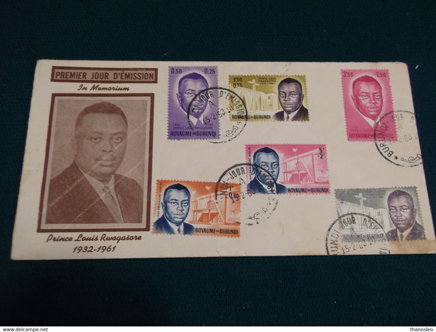 Burundi 1963 Prince FDC VF - Briefe U. Dokumente