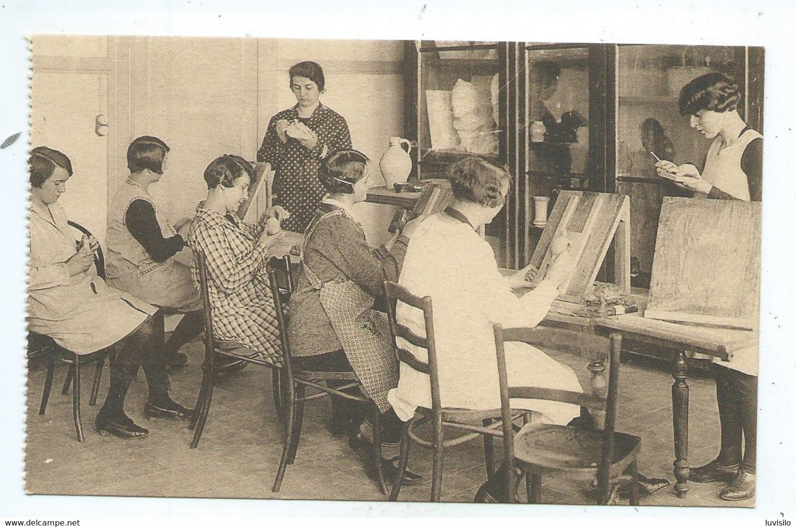 Arlon Ecole Normale De L'Etat Elèves Au Modelage - Arlon