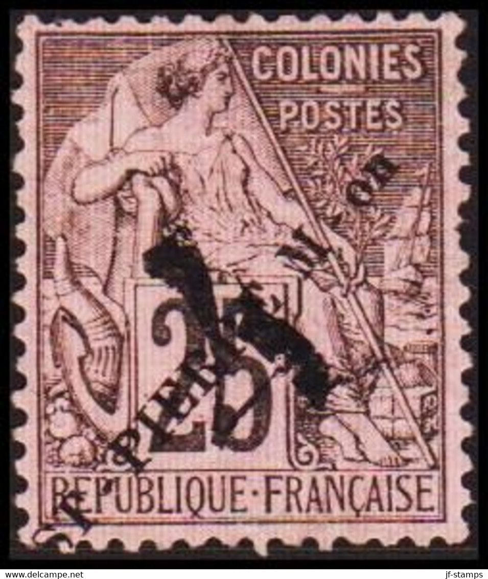 1891. SAINT-PIERRE-MIQUELON. 1 ST-PIERRE M. On On 25 C COLONIES POSTES. Hinged. () - JF412785 - Cartas & Documentos