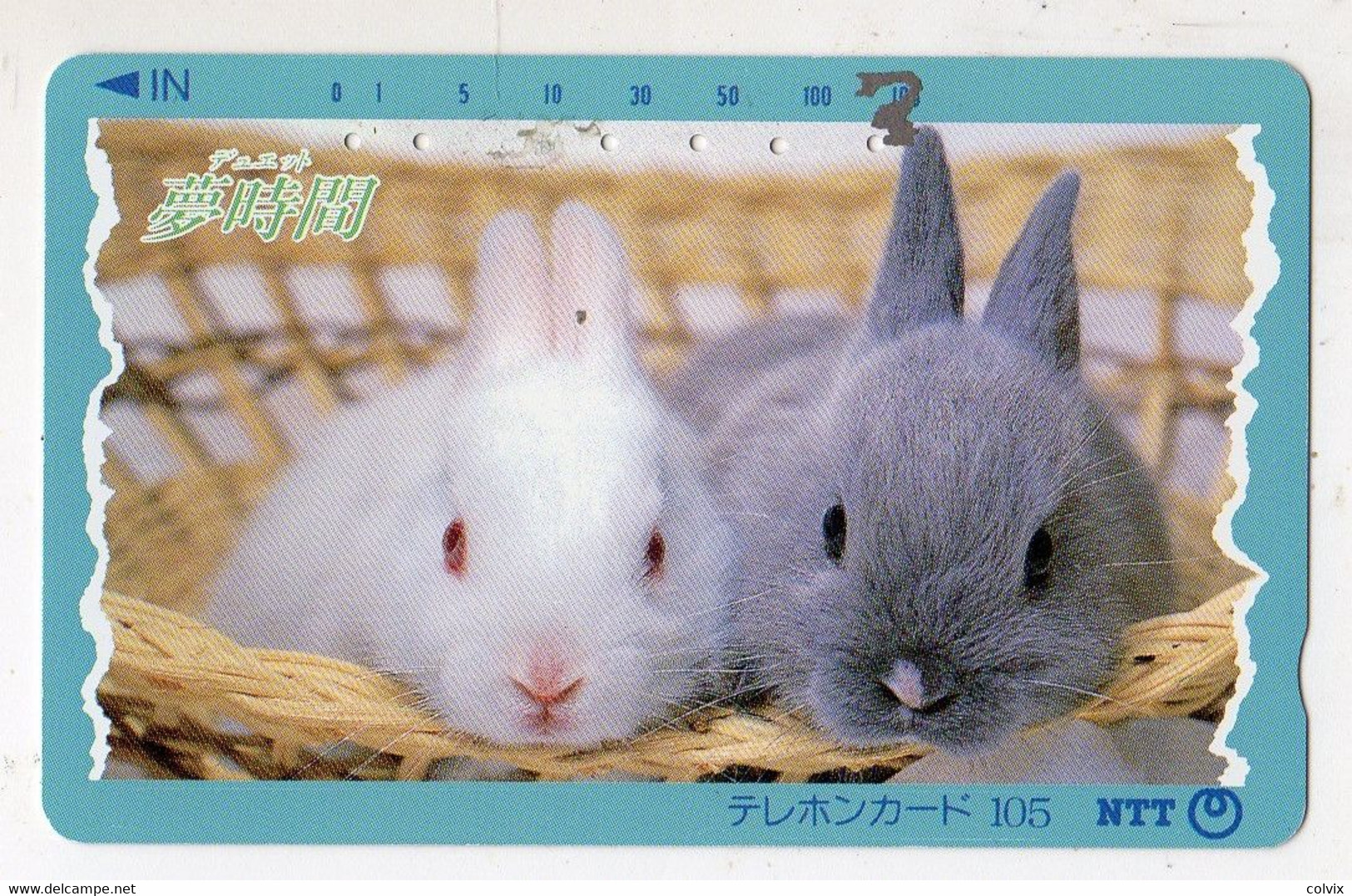 JAPON  TELECARTE LAPIN N° 331-027 Date 1991 - Conejos