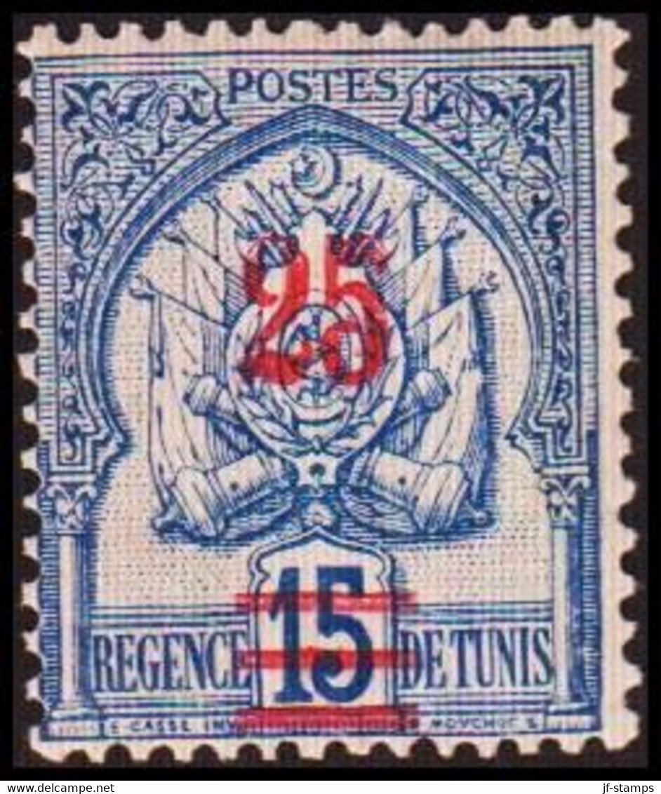 1906. TUNIS. 25 ON 15 C. (Michel 28) - JF412907 - Nuevos